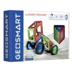 Joc magnetic Geo Smart, Lunar Rover, Masina spatiala, 30 piese, Smart Games - Publisol.ro