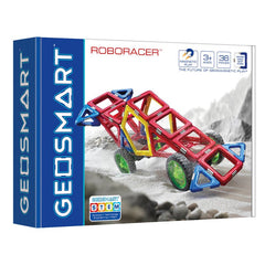 Joc magnetic Geo Smart, Roboracer, Masina de curse, 36 piese, Smart Games - Publisol.ro