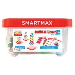 Joc magnetic Smart Max, Build & Learn, Construieste si invata, 100 piese, Smart Games - Publisol.ro