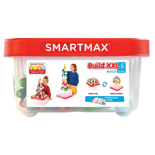 Joc magnetic Smart Max, Build XXL, Constructii XXL, 70 piese, Smart Games - Publisol.ro