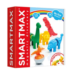 Joc magnetic Smart Max, My First Dinosaurs, Primii mei dinozauri, 14 piese, Smart Games - Publisol.ro