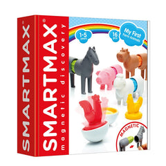 Joc magnetic Smart Max, My First Farm Animals, Primele mele animale de ferma, 16 piese, Smart Games - Publisol.ro