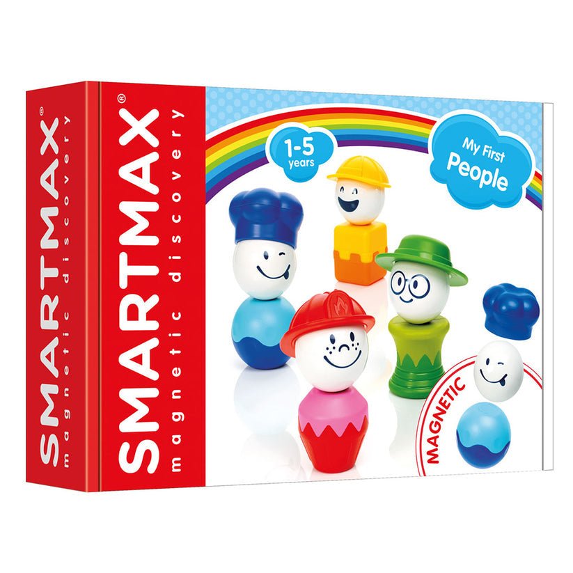 Joc magnetic Smart Max, My First People, Primii mei Oameni, 12 piese, Smart Games - Publisol.ro