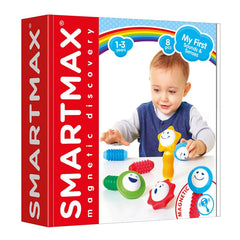Joc magnetic Smart Max, My First Sound & Senses, Primele mele sunete si simturi, 8 piese, Smart Games - Publisol.ro