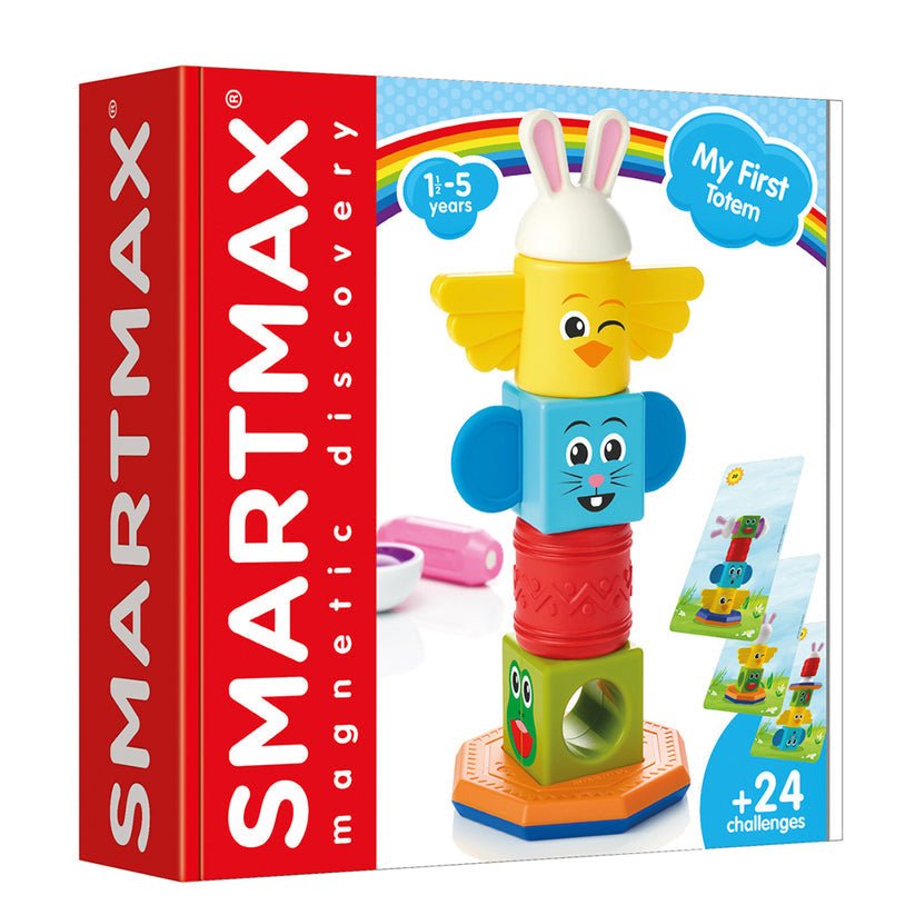 Joc magnetic Smart Max, My First Totem, Primul meu totem, 7 piese, Smart Games - Publisol.ro