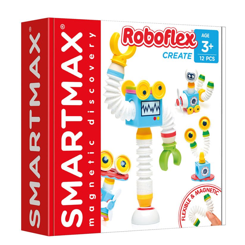 Joc magnetic Smart Max, Roboflex, Robotul flexibil, 12 piese, Smart Games - Publisol.ro