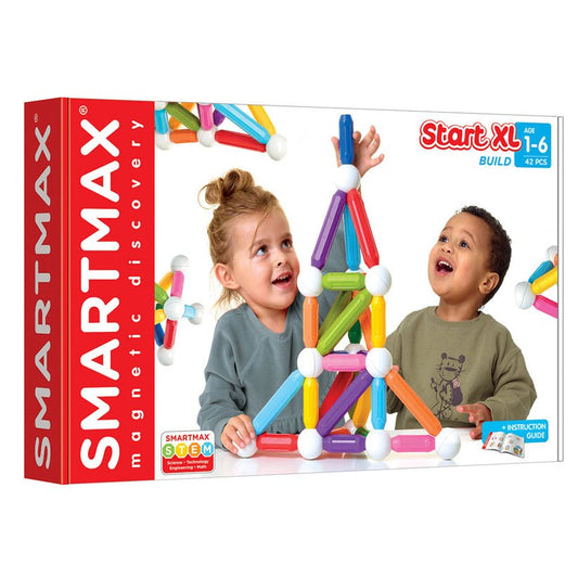 Joc magnetic Smart Max, Start XL, Setul incepatorilor XL, 42 piese, Smart Games - Publisol.ro