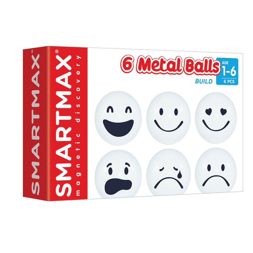 Joc magnetic Smart Max, XT - Box with 6 Balls, set cu 6 bile metalice, Smart Games - Publisol.ro
