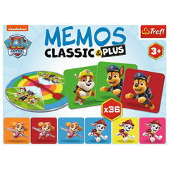 Joc memos classic plus patrula catelusilor, Trefl - Publisol.ro