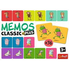 Joc memos classic plus sa ne miscam, Trefl - Publisol.ro