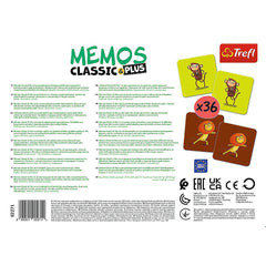 Joc memos classic plus sa ne miscam, Trefl - Publisol.ro