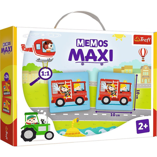 Joc memos maxi vehicule, Trefl - Publisol.ro