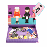 Joc puzzle magnetic de arta si asociere - Imbracaminte - mierEdu