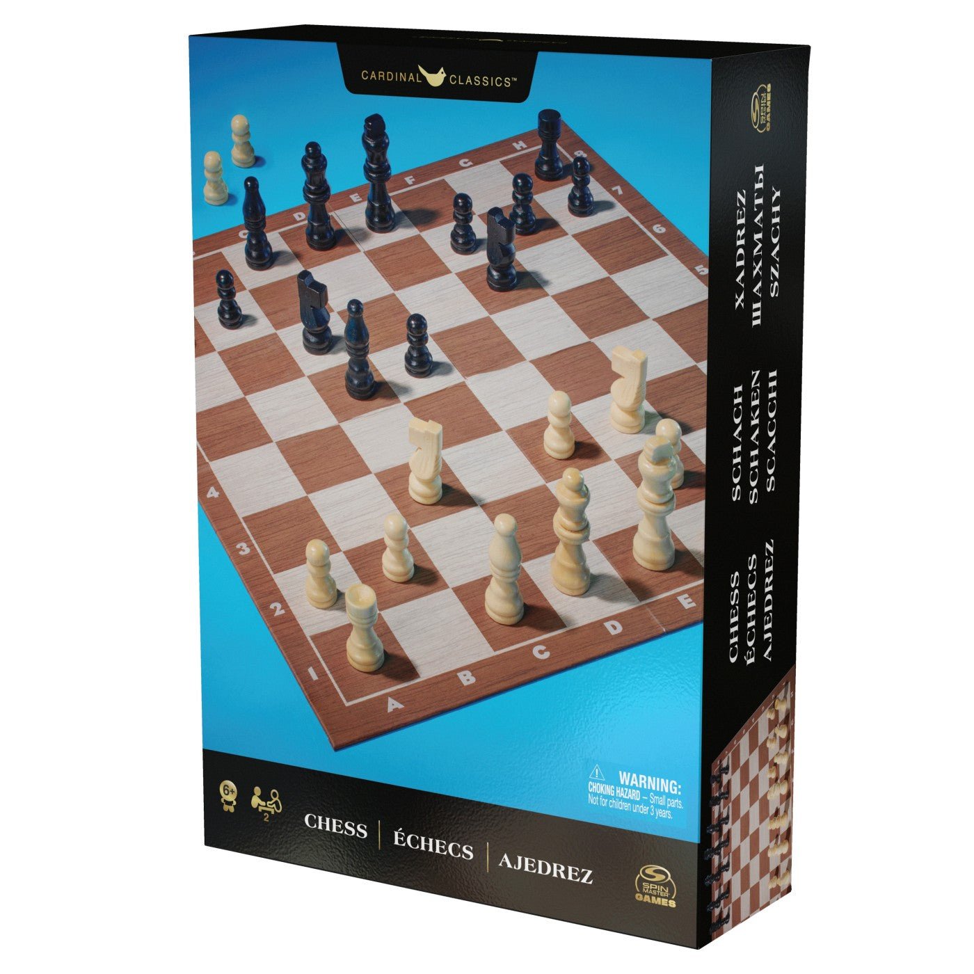 Joc sah cu tabla de lemn, Spin Master - Publisol.ro