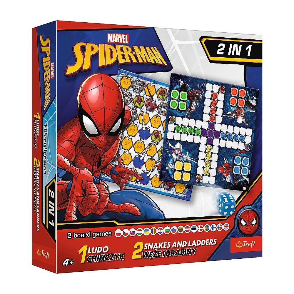 Joc spiderman 2in1 ludo si serpisori scari, Trefl - Publisol.ro