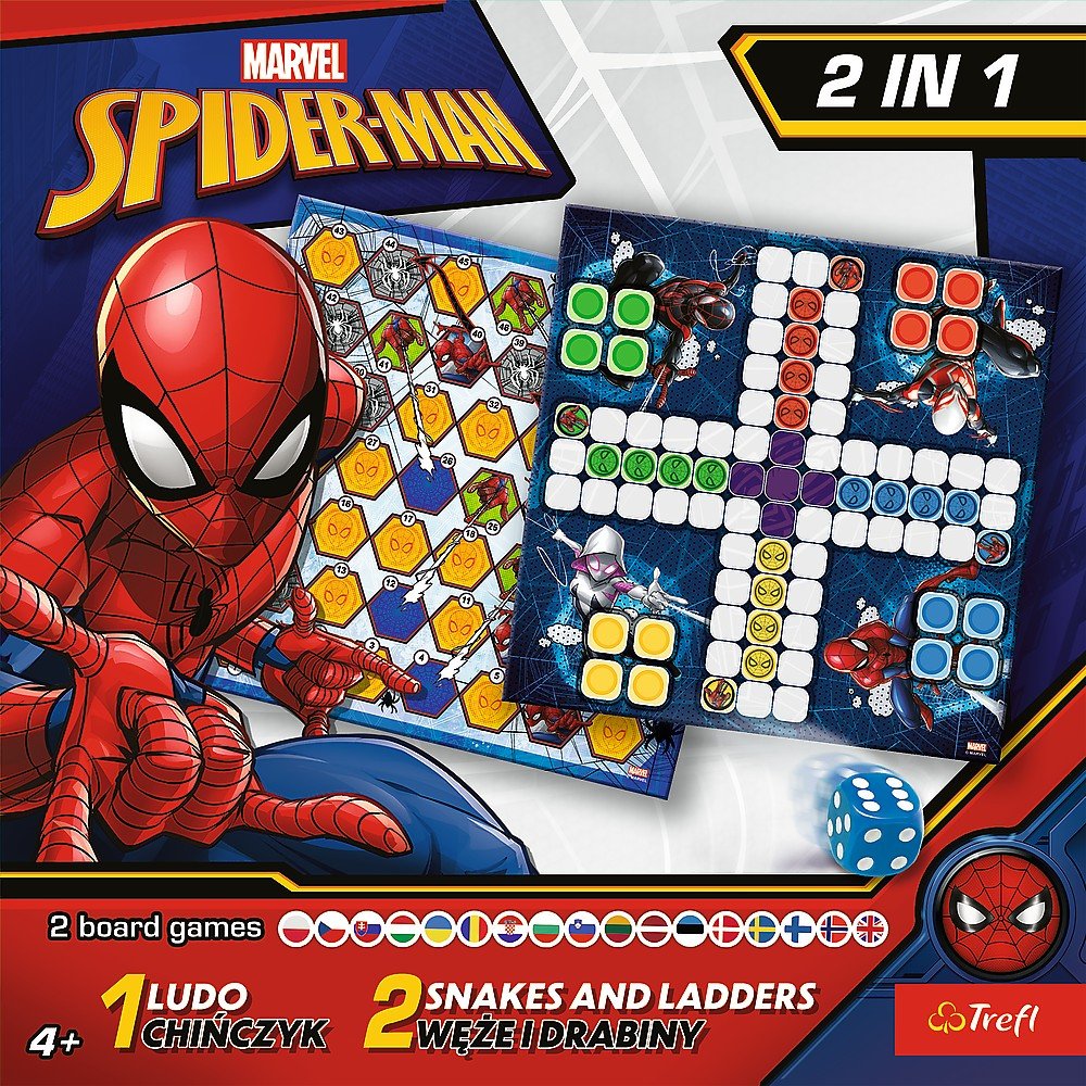 Joc spiderman 2in1 ludo si serpisori scari, Trefl - Publisol.ro