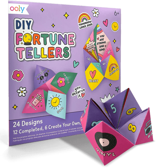 Jocul copilariei - Solnita, set creativ DIY - 24 modele, Fortune Teller - Ooly - Publisol.ro