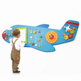 Jucarie de perete multifunctional XXL, Avion, 180 cm, Viga Toys - Publisol.ro