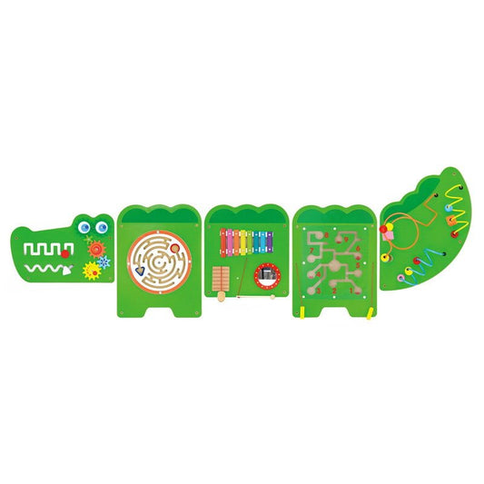 Jucarie de perete multifunctional XXL, Crocodil (187 cm), Viga Toys - Publisol.ro