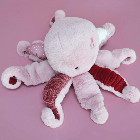 Jucarie moale din plus - Caracatita, 30 cm, roz - Histoire d'Ours - Publisol.ro