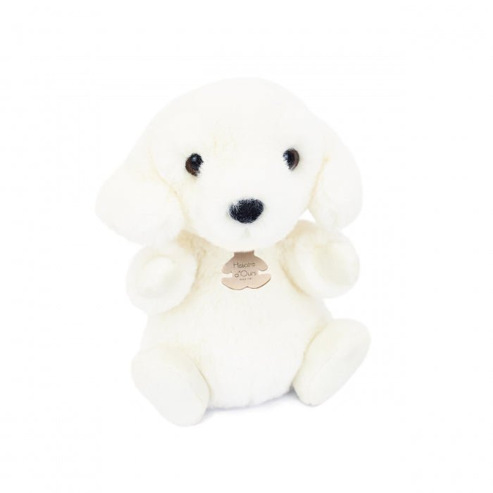 Jucarie moale din plus - Catel, 20 cm, alb - Histoire d'Ours - Publisol.ro