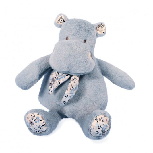 Jucarie moale din plus - Hipopotam, 22 cm, albastru - Histoire d'Ours - Publisol.ro