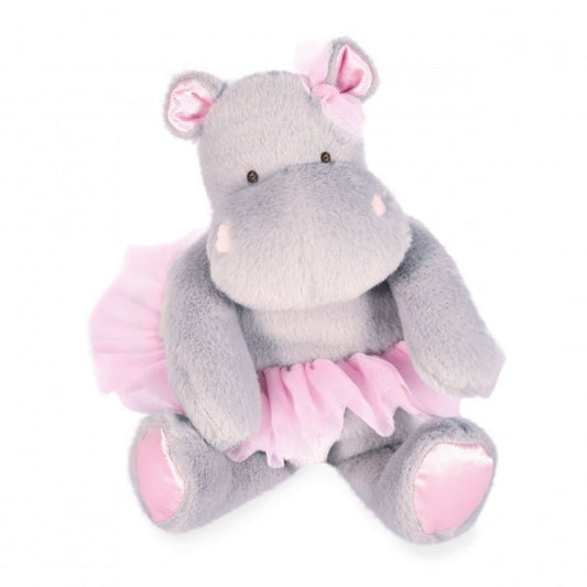 Jucarie moale din plus - Hipopotam, 22 cm, roz - Histoire d'Ours - Publisol.ro
