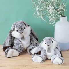 Jucarie moale din plus - Iepurasul Marius, 20 cm, gri - Histoire d'Ours - Publisol.ro