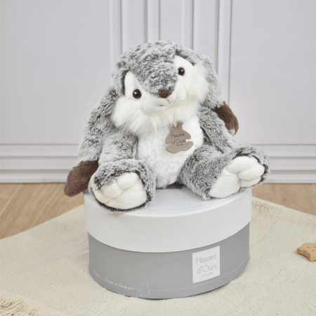 Jucarie moale din plus - Iepurasul Marius, 30 cm, gri - Histoire d'Ours - Publisol.ro