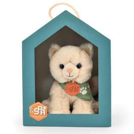 Jucarie moale din plus - Pisica, 16 cm, bej - Histoire d'Ours - Publisol.ro
