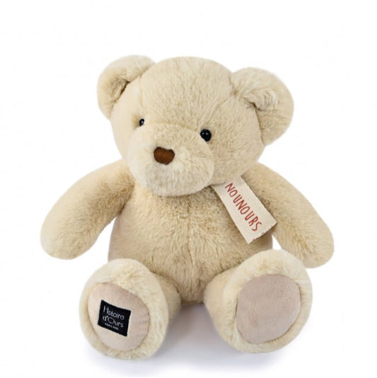 Jucarie moale din plus - Ursulet, 28 cm, alb - Histoire d'Ours - Publisol.ro