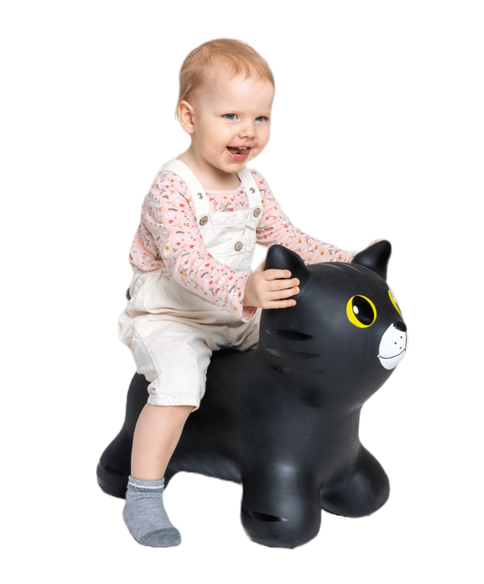 Jucarie saltareata gonflabila JUMPY - Pisica neagra - Gerardo Toys