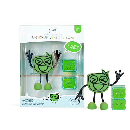Jucarie senzoriala luminoasa Pippa Glo Pal, verde - Glo Pals
