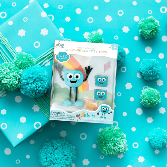 Jucarie senzoriala luminoasa Blair - Glo Pal, albastru - Glo Pals - Publisol.ro