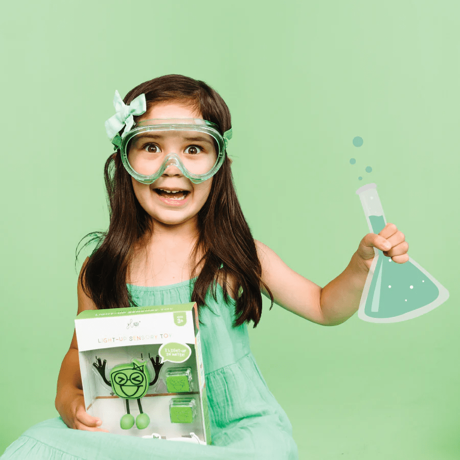 Jucarie senzoriala luminoasa Pippa Glo Pal, verde - Glo Pals - Publisol.ro