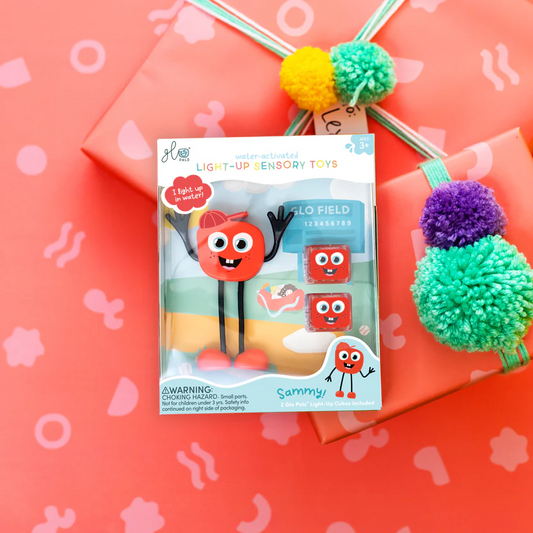 Jucarie senzoriala luminoasa Sammy - Glo Pal, rosu - Glo Pals