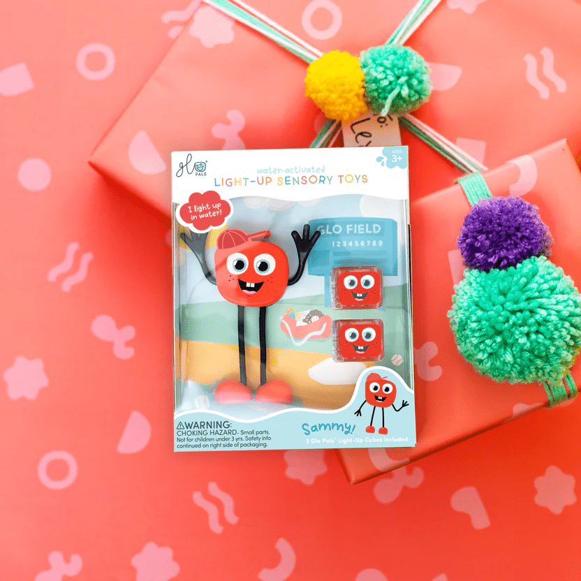 Jucarie senzoriala luminoasa Sammy - Glo Pal, rosu - Glo Pals - Publisol.ro