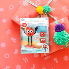 Jucarie senzoriala luminoasa Sammy - Glo Pal, rosu - Glo Pals - Publisol.ro