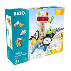 Jucarie set de constructie cu inregistrare, 68 piese, BRIO - Publisol.ro