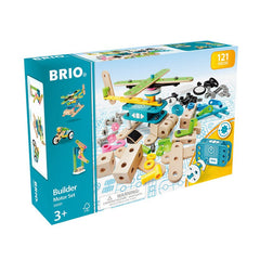 Jucarie set de constructie cu motor, 121 piese, BRIO - Publisol.ro