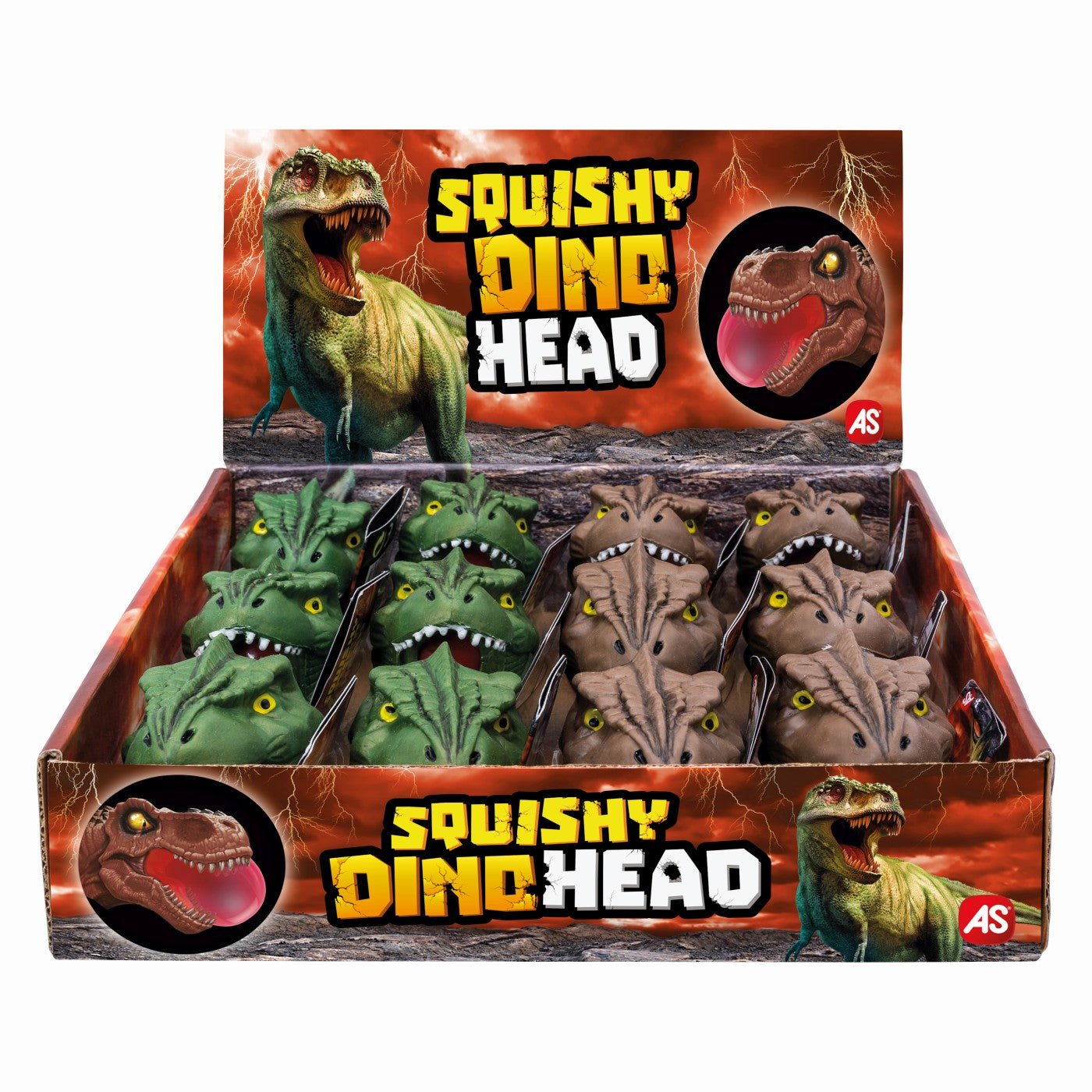Jucarie squishy head dino, AS - Publisol.ro