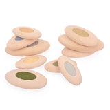 Jumbo Sensory River Stones, set senzorial din lemn, Guidecraft - Publisol.ro