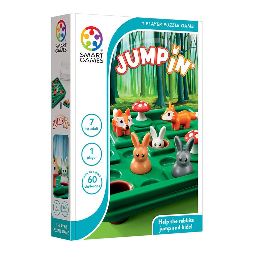 Jump'In, joc de logica cu 60 de provocari, 7+ ani, editie internationala, Smart Games - Publisol.ro