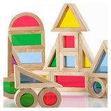 Junior Rainbow Blocks set 20 piese, Guidecraft - Publisol.ro