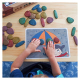 Junior Rainbow Eco - Pebbles, set de activitati cu pietricele, Edx Education - Publisol.ro