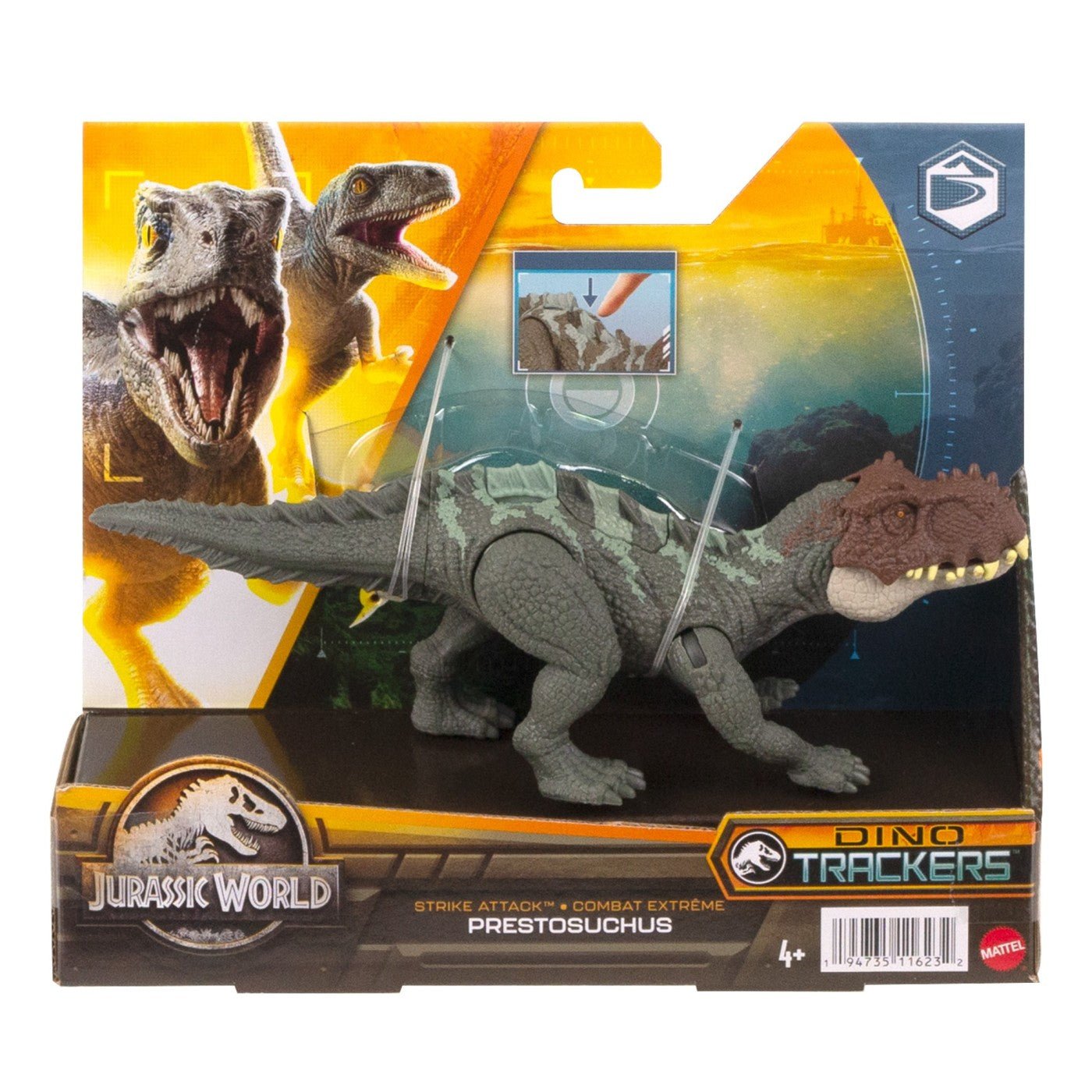 Jurassic world dino trackers strike attack dinozaur prestosuchus, Mattel - Publisol.ro