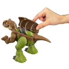 Jurassic world fierce changers double danger dinozaur transformabil tyrannosaurus rex si ankylosaurus maro, Mattel - Publisol.ro