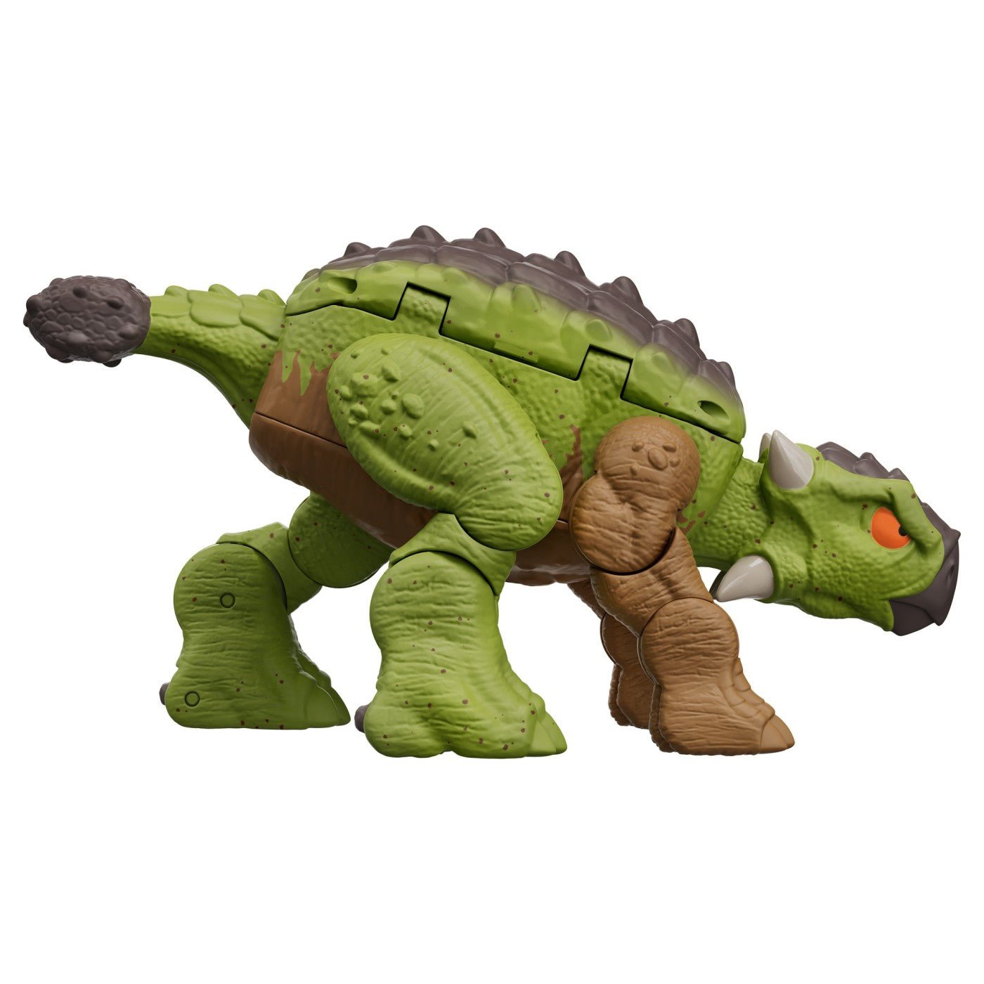 Jurassic world fierce changers double danger dinozaur transformabil tyrannosaurus rex si ankylosaurus maro, Mattel - Publisol.ro