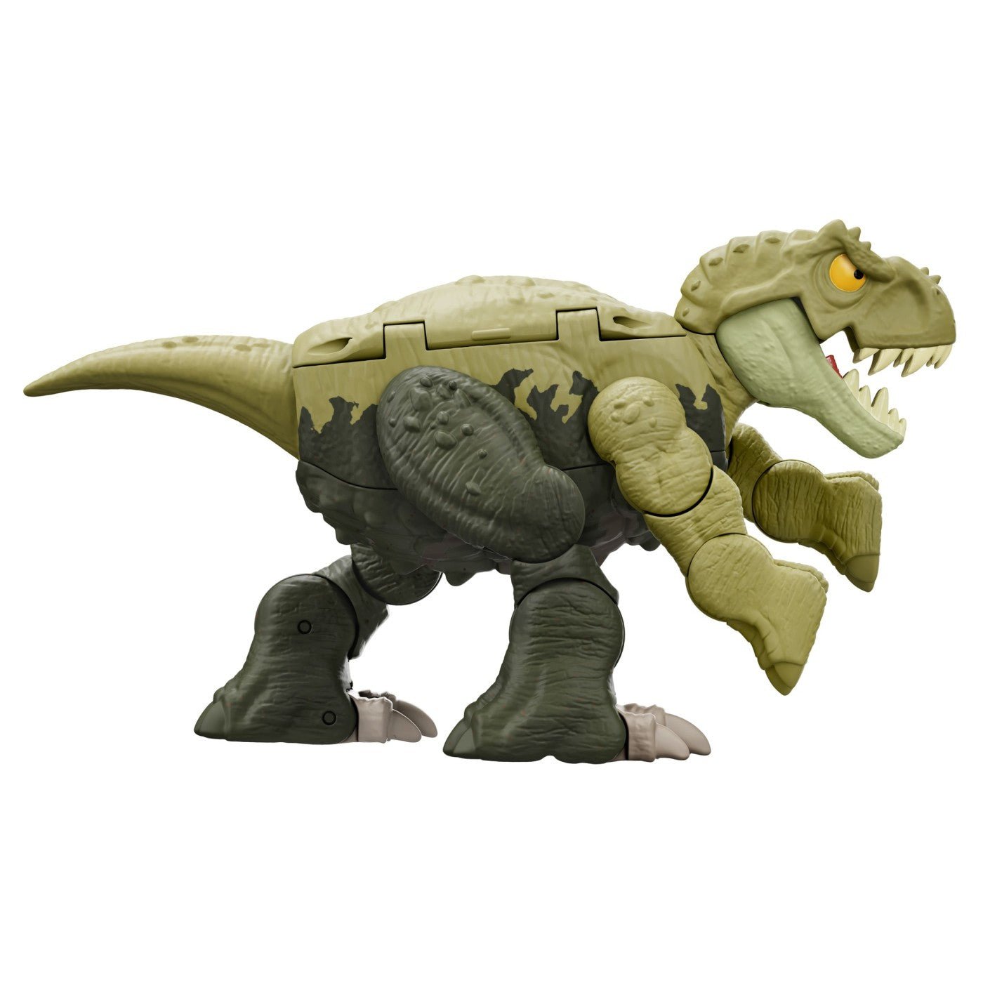 Jurassic world fierce changers double danger dinozaur transformabil tyrannosaurus rex si ankylosaurus verde, Mattel - Publisol.ro
