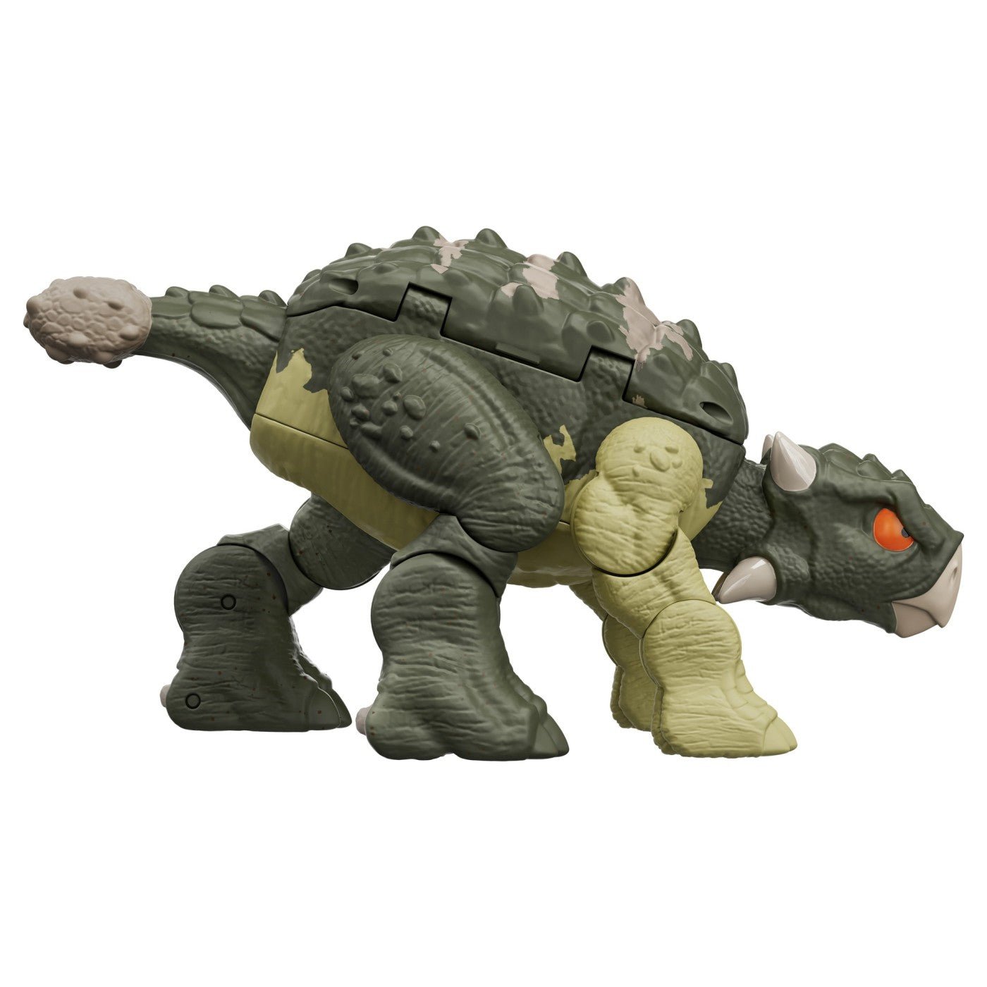 Jurassic world fierce changers double danger dinozaur transformabil tyrannosaurus rex si ankylosaurus verde, Mattel - Publisol.ro